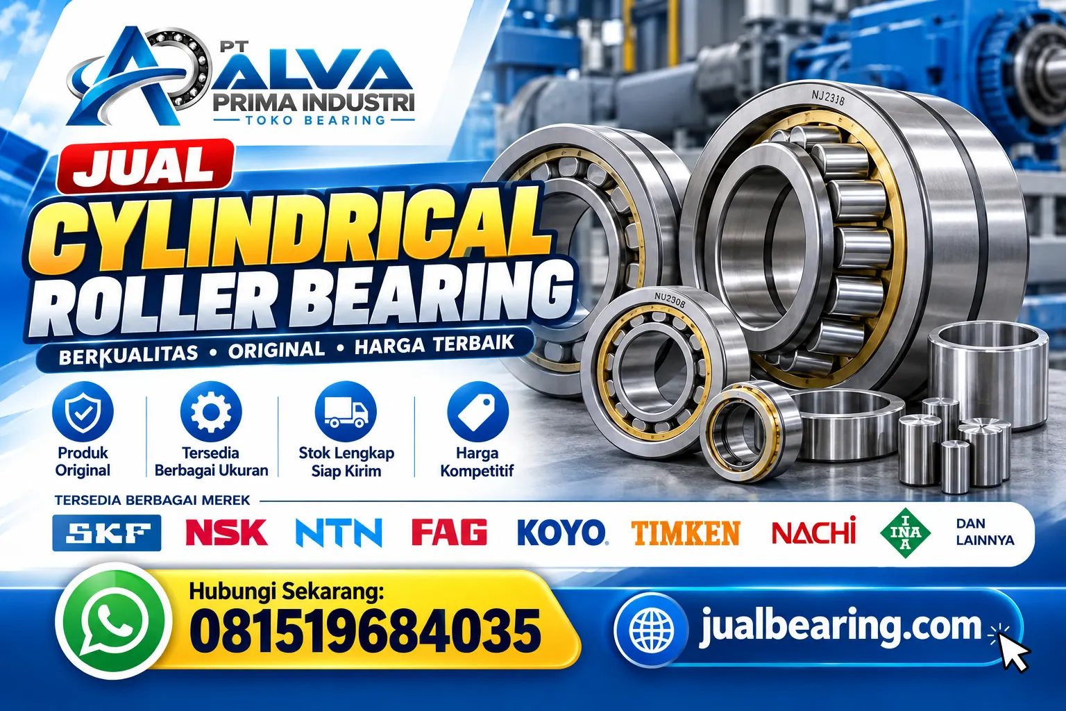 Jual Cylindrical Roller Bearing