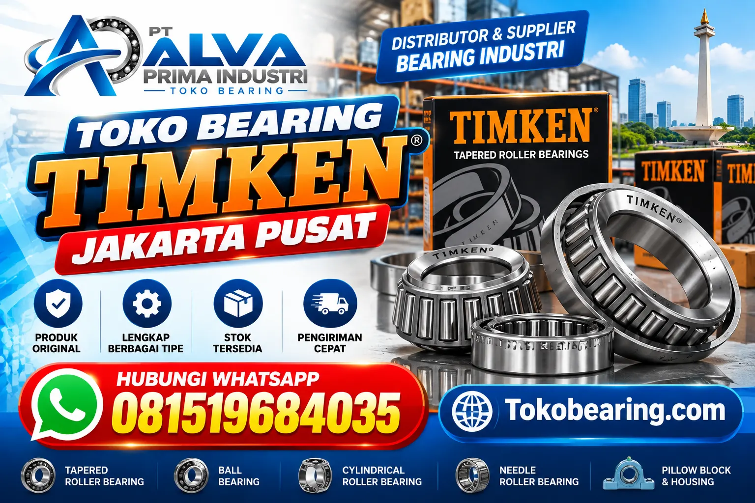 Toko Bearing Timken Jakarta Pusat