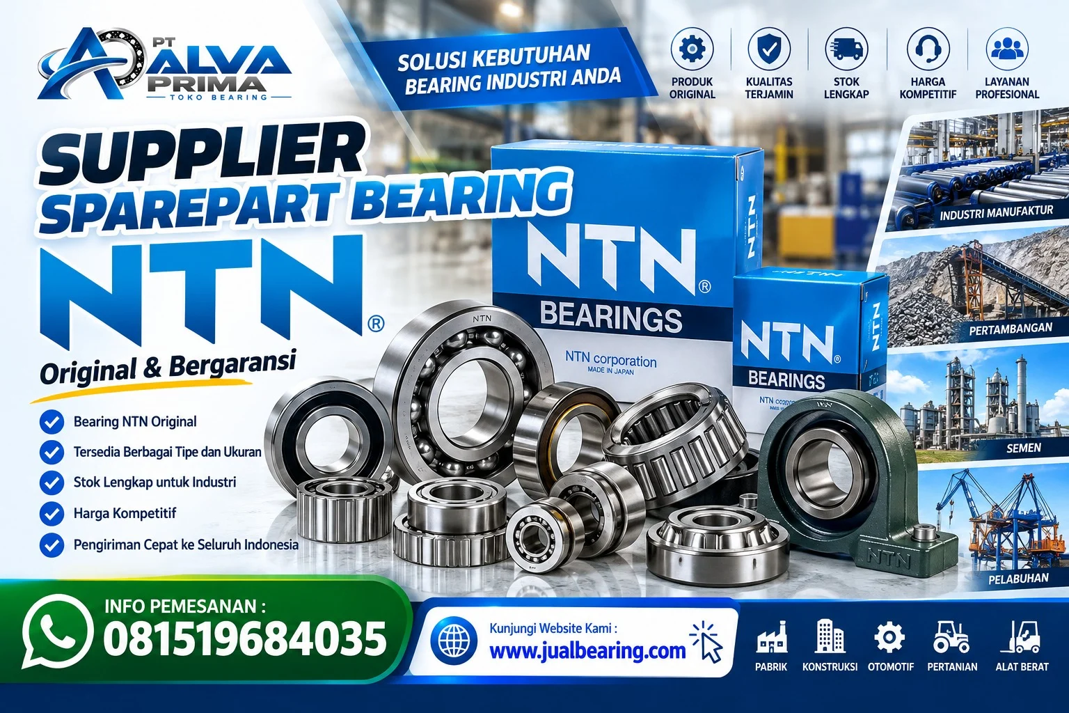 Supplier Sparepart Bearing NTN Semarang